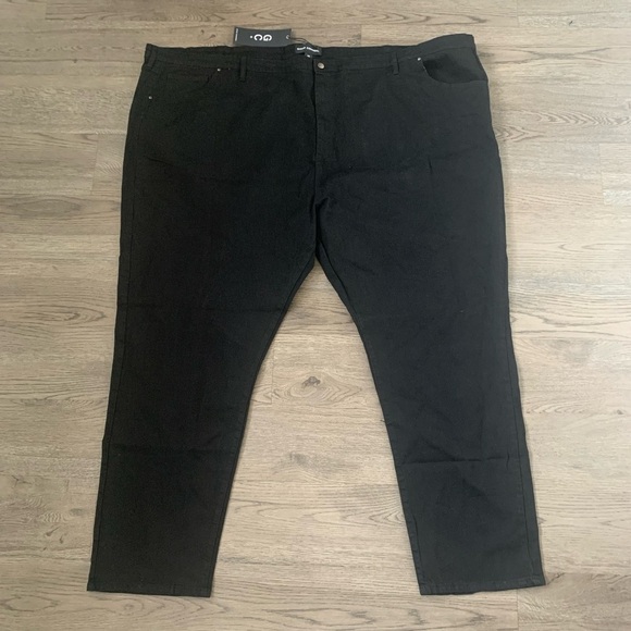 Good Counsel Big and Tall‎ Plus Size Malone Stretch Jeans Size 68/34 Black - NWT - Picture 4 of 11